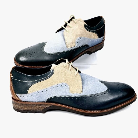 Stacy Adams Other - Stacy Adams Kitt Wingtip Leather Oxfords Multicolor Two-Tone Men's Size 11 NWB